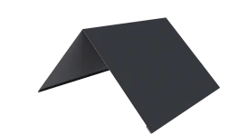 Конёк простой 150x150x2000 мм, 7024 графитовый серый глянцевый