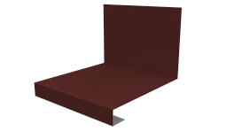 Планка примыкания нижняя к трубе фальц 140x200 мм, 3009 оксид красный глянцевый