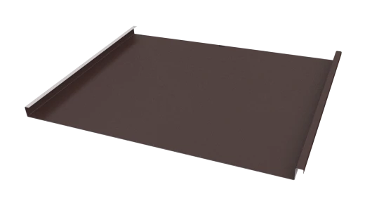 Фальцевая кровля 562/550x0,5 мм, 8017 шоколадно-коричневый стальной бархат