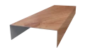 Декоративная накладка 20x60x20 мм, Золотой орех 3D