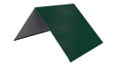 Конёк простой 190x190x2000 мм, 6005 зеленый мох глянцевый