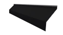Ламель Юкка 110x0,45 мм, 9005 чёрный янтарь матовый