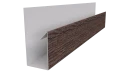 Планка П-образная 30x20x2000 мм, Морёный дуб 3D