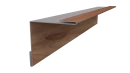 Планка угла внутреннего 50x50x2000 мм, Золотой орех 3D