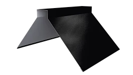 Конёк фигурный 150x150x2000 мм, 9005 черный янтарь глянцевый
