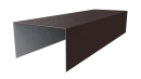 Крышка 40x65x40 мм, 8017 шоколадно-коричневый матовый