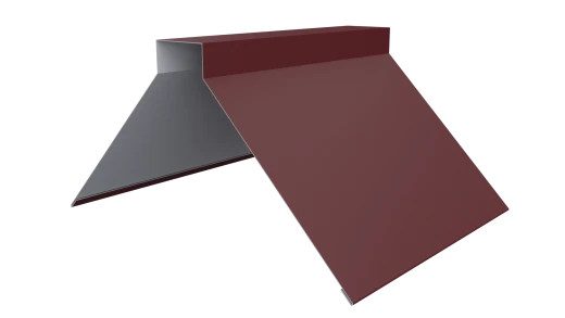 Конёк фигурный 150x150x2000 мм, 3005 винно-красный матовый