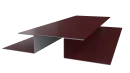 Планка стыковочная сложная Блок-хаус 110x2000 мм, 3005 винно-красный глянцевый