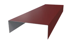 Декоративная накладка 20x60x20 мм, 3011 коричнево-красный глянцевый
