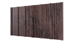Профнастил НС16 1150/1100x0,45 мм, Морёный дуб 3D