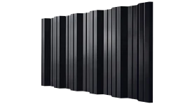 Профнастил НС35 1060/1000x0,7 мм, 9005 черный янтарь глянцевый