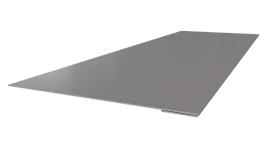 Планка завершающая 65x2000 мм, 9006 бело-алюминиевый глянцевый