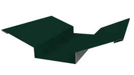 Планка ендовы верхняя 76x76x2000 мм, 6005 зеленый мох глянцевый