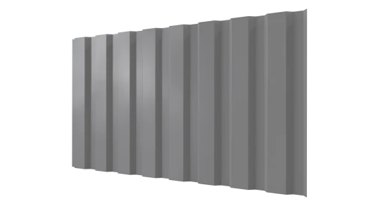 Профнастил С20A 1150/1100x0,4 мм, 9006 бело-алюминиевый глянцевый
