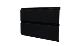Л-брус 264/240x0,4 мм, 9005 черный янтарь глянцевый
