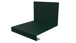Планка примыкания нижняя к трубе фальц 140x200 мм, 6005 зеленый мох матовый