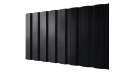 Профнастил С20A 1150/1100x0,5 мм, 9005 черный янтарь глянцевый