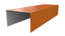 Крышка 40x65x40 мм, 2011 насыщенный оранжевый глянцевый