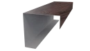 Декоративная накладка угловая 20x60x60x20 мм, Морёный дуб 3D