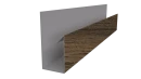 Планка П-образная 30x20x2000 мм, Дуб Сантана 3D