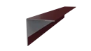 Планка угла наружного 50x50x2000 мм, 3005 винно-красный глянцевый