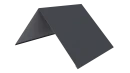 Конёк простой 190x190x2000 мм, 7024 графитовый серый стальной бархат