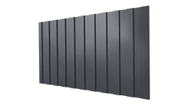Профнастил С8 1200/1150x0,45 мм, 7024 графитовый серый глянцевый