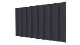 Профнастил С20B 1150/1100x0,5 мм, 7024 графитовый серый стальной бархат