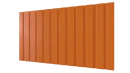 Профнастил С10 1155/1100x0,5 мм, 2011 насыщенный оранжевый глянцевый