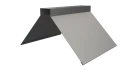 Конёк фигурный 150x150x2000 мм, цинк