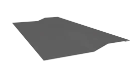 Планка крепёжная фальц 50x17x29 мм, 7037 пыльно-серый глянцевый