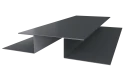 Планка стыковочная сложная Блок-хаус 110x2000 мм, 7011 железно-серый глянцевый