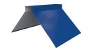 Конёк фигурный 150x150x2000 мм, 5005 сигнальный синий глянцевый