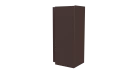 Планка угла наружного сложная Блок-хаус 110x110x2000 мм, 8017 шоколадно-коричневый глянцевый