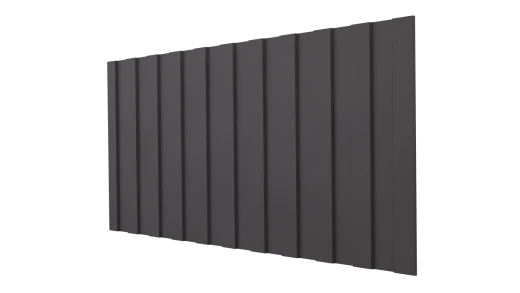 Профнастил С8 1200/1150x0,45 мм, 8019 серо-коричневый матовый