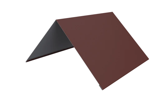 Конёк простой 150x150x2000 мм, 3009 оксид красный матовый