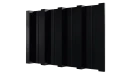Профнастил Н60 902/845x0,45 мм, 9005 черный янтарь глянцевый
