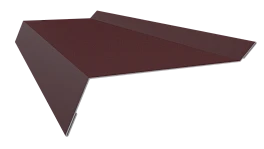 Планка примыкания в штробу 20x60x10 мм, 3005 винно-красный матовый