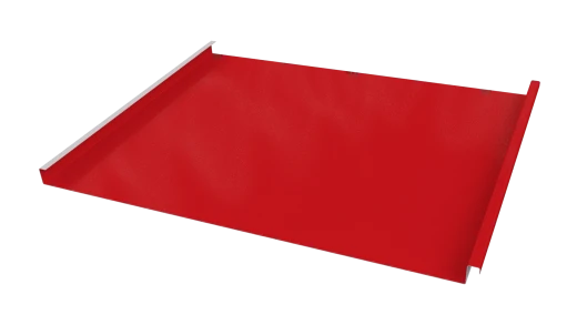 Фальцевая кровля 562/550x0,65 мм, 3020 транспортный красный глянцевый