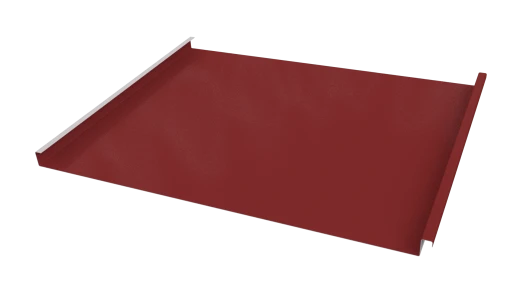Фальцевая кровля 562/550x0,45 мм, 3011 коричнево-красный глянцевый