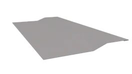 Планка крепёжная фальц 50x17x29 мм, 7047 телегрей 4 глянцевый