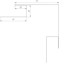 Планка угла наружного сложная 75x75x2000 мм, 2004 оранжевый глянцевый