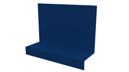 Примыкание боковое фальц 25x65x130 мм, 5005 сигнальный синий глянцевый