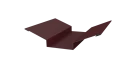 Планка ендовы верхняя 76x76x2000 мм, 3005 винно-красный матовый