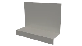 Примыкание боковое фальц 25x65x130 мм, 9002 светло-серый глянцевый