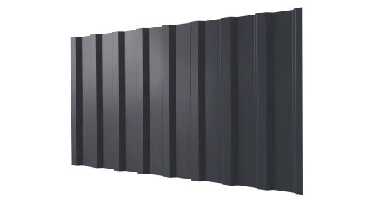 Профнастил С20B 1150/1100x0,5 мм, 7024 графитовый серый PUR Pruf