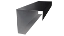 Декоративная накладка угловая 20x60x60x20 мм, 9005 черный янтарь глянцевый