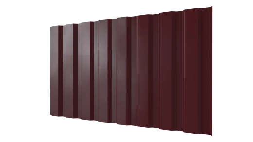 Профнастил С20A 1150/1100x0,3 мм, 3005 винно-красный глянцевый
