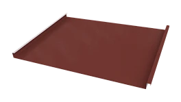 Фальцевая кровля 562/550x0,5 мм, 3009 оксид красный глянцевый