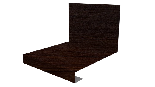 Планка примыкания нижняя к трубе фальц 140x200 мм, Antique wood